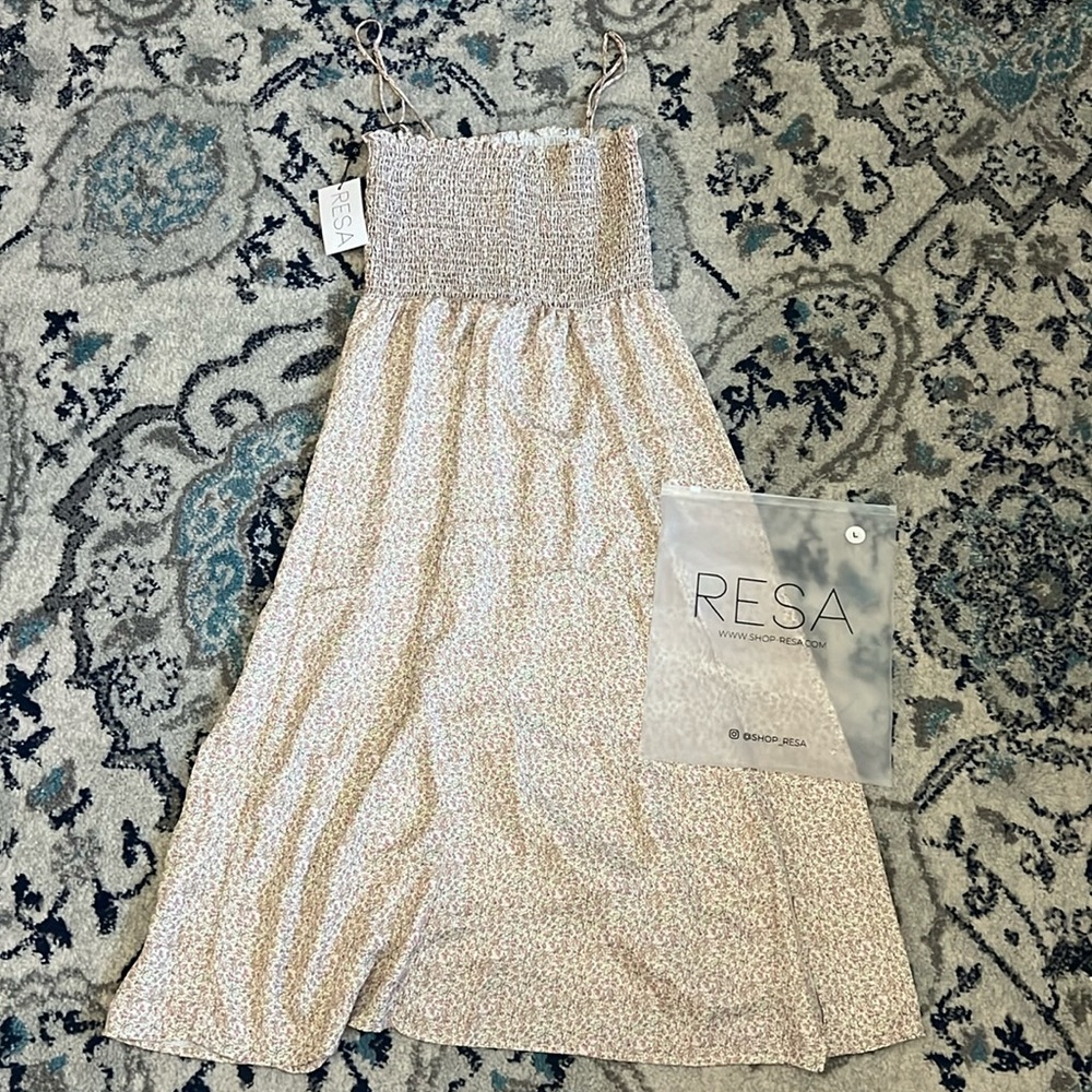 RESA Smocked Ashely Midi Dress
